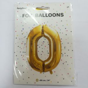 Folinis  balionas skaičius – „0“