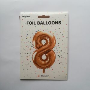 Folinis  balionas skaičius „8“