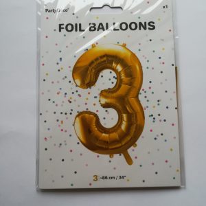Folinis  balionas skaičius – „3“