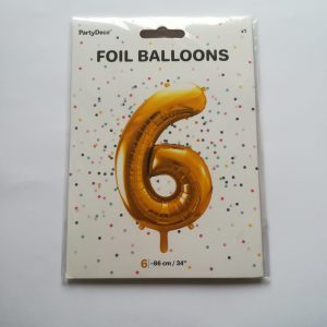 Folinis  balionas skaičius – „6“