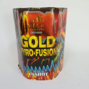 Fejerverkas „GOLD PYRO-FUSION“ 19 šūvių baterija