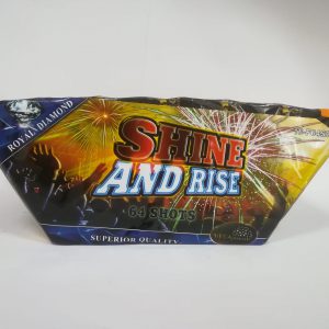 Fejerverkas „SHINE AND RISE 2“ 64 šūvių kryptinė baterija