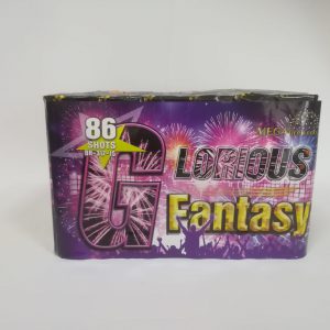 Fejerverkas „GLORIOUS FANTASY“ 86 šūvių kryptinė baterija