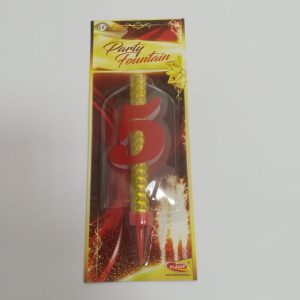 Tortinis fontanas su skaičiumi „5“
