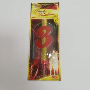 Tortinis fontanas su skaičiumi „3“