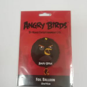 Folinis  balionas „ANGRY BIRDS“ juodas