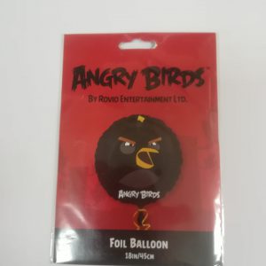 Folinis balionas „ANGRY BIRDS“ juodas